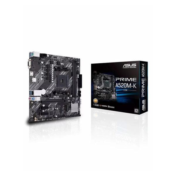 Asus Prime A520M-K/CSM AMD AM4 micro ATX Motherboard