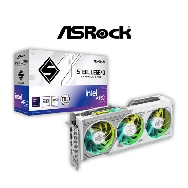 Asrock Intel Arc B580 Steel Legend 12Gb OC Graphics Card