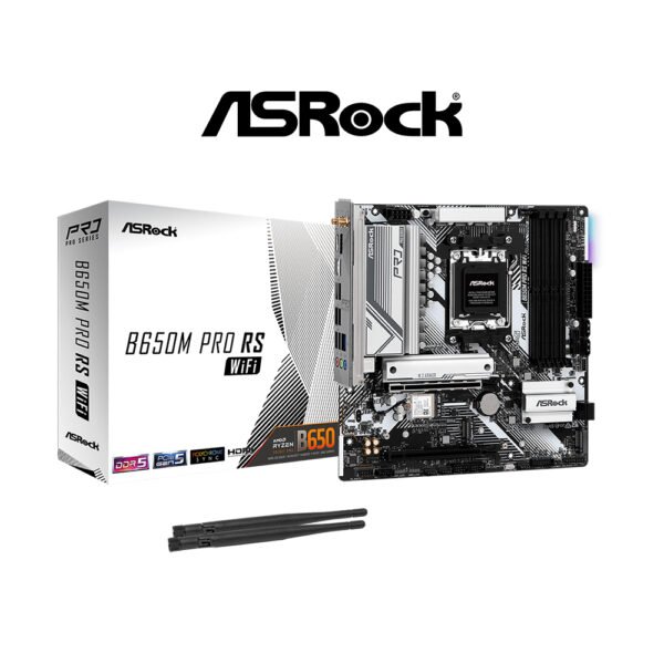 ASrock B650M Pro RS WiFi Micro ATX Motherboard AM5