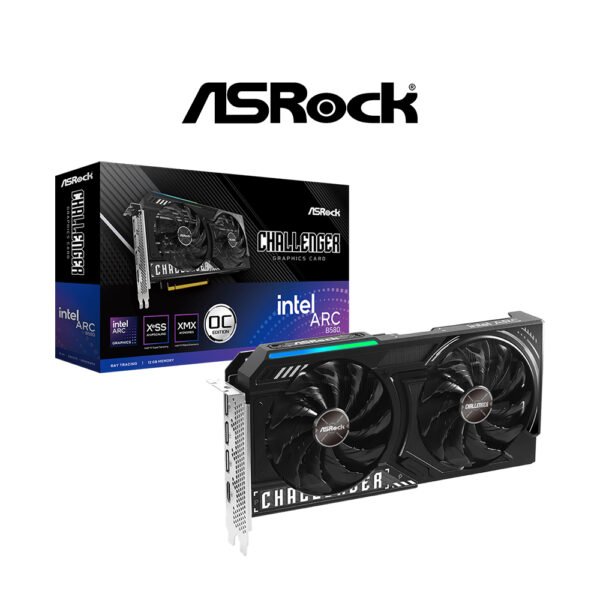 Asrock Intel Arc B580 Challenger 12GB OC Graphics Card