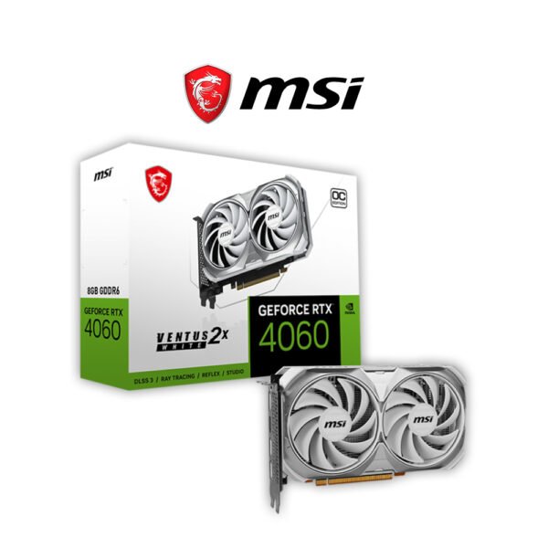 MSI GeForce RTX4060 VENTUS 2X White OC 8G Graphics Card
