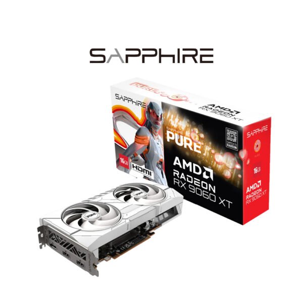 Sapphire Radeon RX 9060XT PURE AMD 16Gb Graphics Card