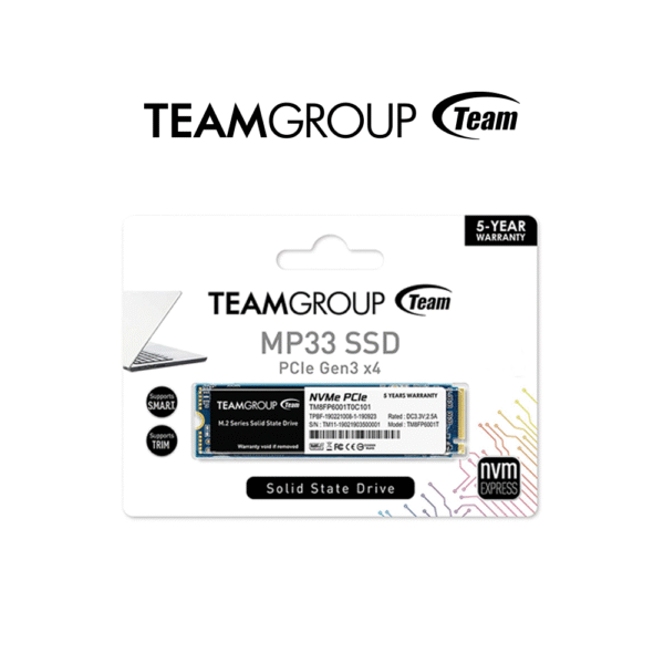 Teamgroup MP33 256GB | 512GB | 1TB NVME M.2 Gen3 SSD Storage