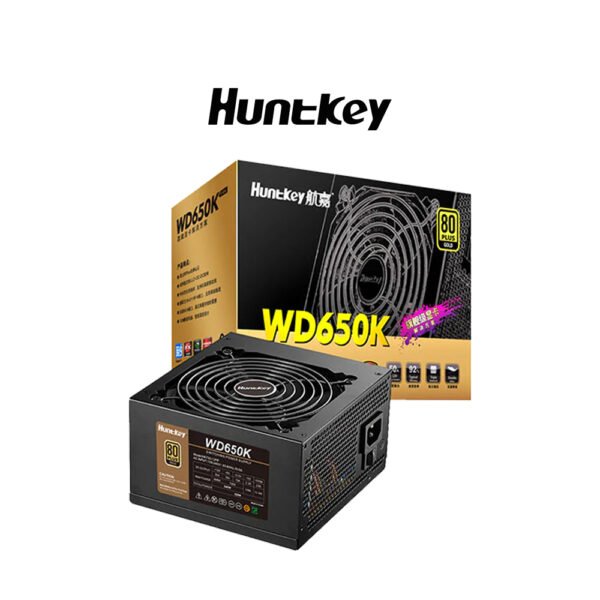 Huntkey WD650K 650W 80+ Gold Non Modular Power Supply ATX