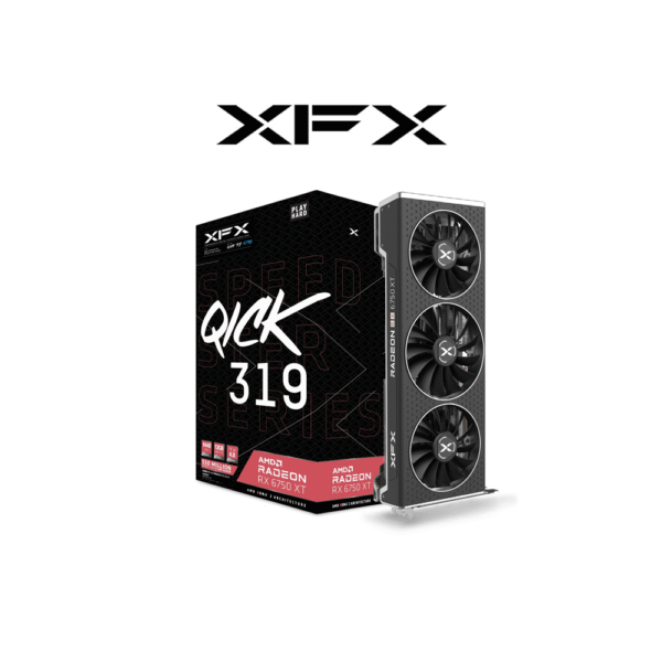 XFX RADEON RX 6750XT QICK 12GB GPU Video Card