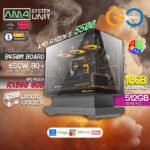 AMD Ryzen 5 5500 + RX 580 8GB | 16Gb RAM | MATX Floating Case AM4 Desktop PC Build