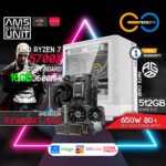 AMD Ryzen 7 5700X+ Radeon RX 9060XT 16Gb Desktop PC Build Bundle Set