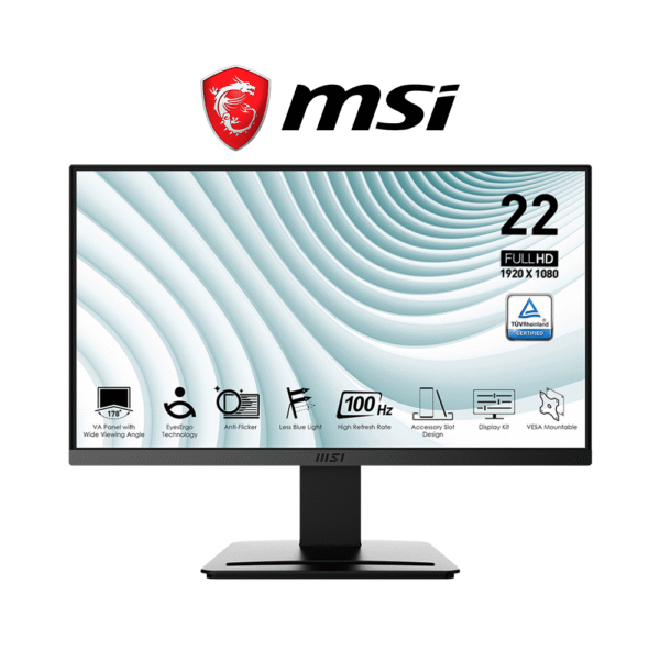 MSI PRO MP223 21.45" 1920 x 1080 100Hz VA Monitor