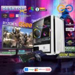 AMD Ryzen 5 5500+ RX 6600 Desktop PC Build Bundle Set