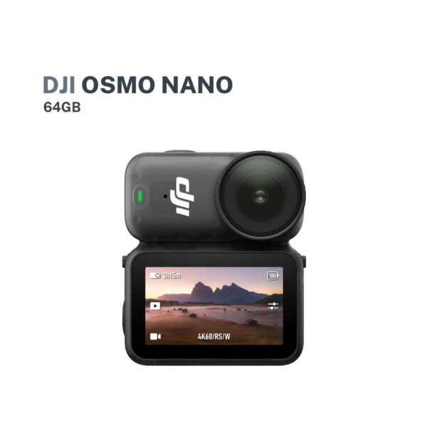 DJI Osmo Nano Vlog Camera - 4K 60fps | 143° View | IPX4 Splash Proof