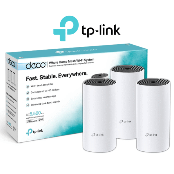 TP-Link Deco M4 AC1200 Deco Whole Home Mesh WiFi System 3-Pack