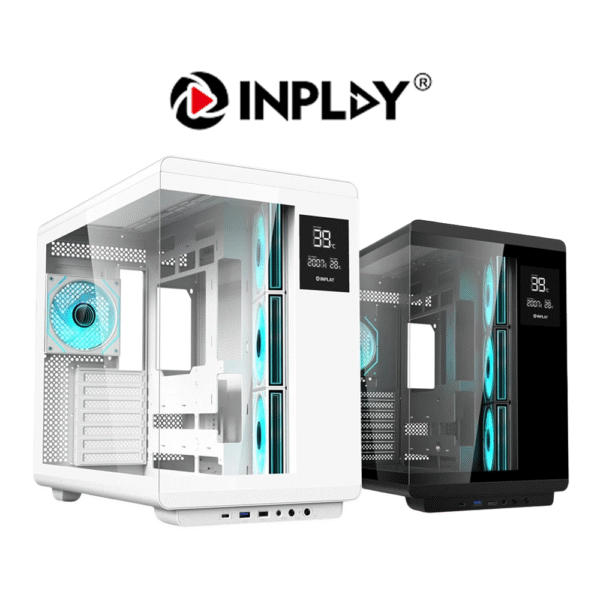 Inplay Seaview Palace Pro + LCD Digital Screen Built in 4 ARGB Fans ATX PC Case