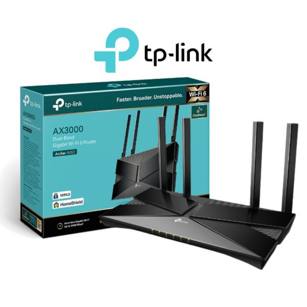 TP-Link Archer AX53 AX3000 Dual Band Gigabit Wi-Fi 6 Router