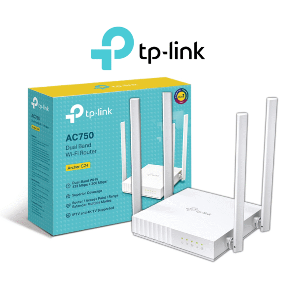 TP-Link Archer C24 AC750 Dual-Band Wi-Fi Router