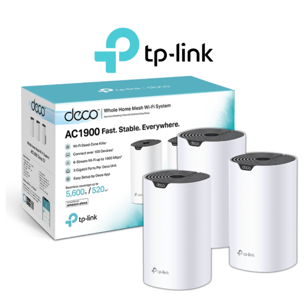 TP-Link Deco S7 AC1900 Whole Home Mesh Wi-Fi System 2-Pack | 3-Pack