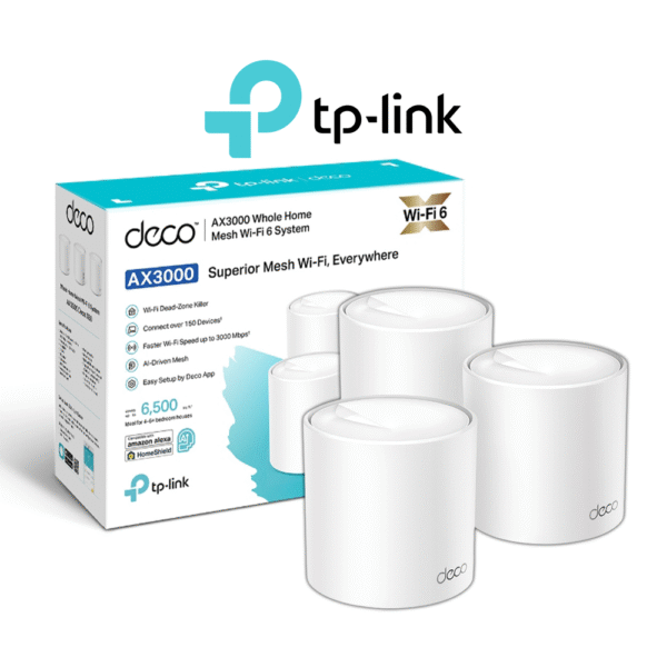 TP-Link Deco X50 AX3000 Whole Home Mesh WiFi 6 System 2-Pack | 3-Pack