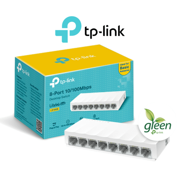 TP-Link LS1008 8-Port 10/100Mbps Desktop Switch