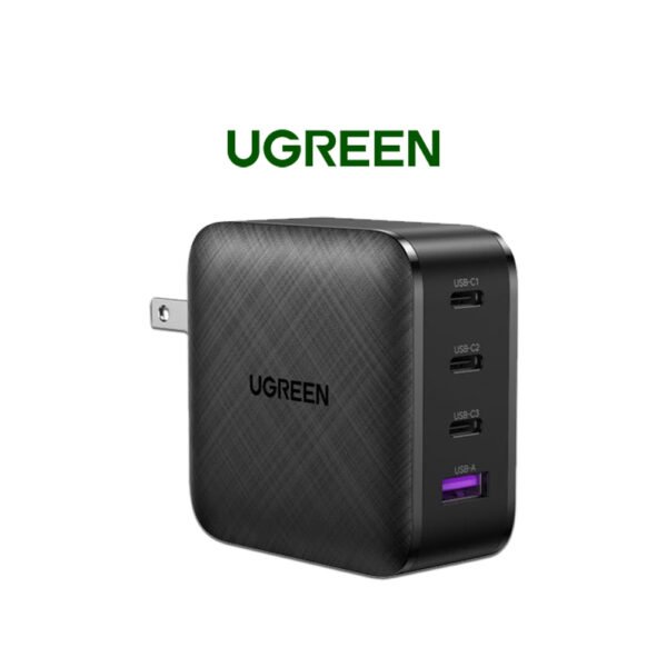 UGREEN CD224 4-Port (USB-A + 3 USB-C) 65W Mobile/Laptop Gan Fast Charger Adapter 70773