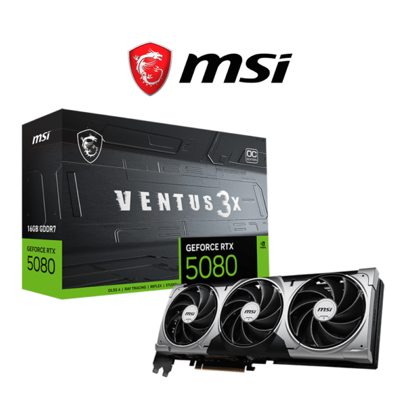 MSI GeForce RTX 5080 16G VENTUS 3X OC Graphics Card GPU