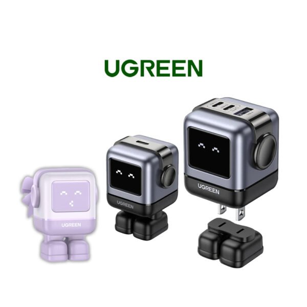 Ugreen Nexode Robot Gan 30W | 65W USB C GaN w/ LED Display Charger