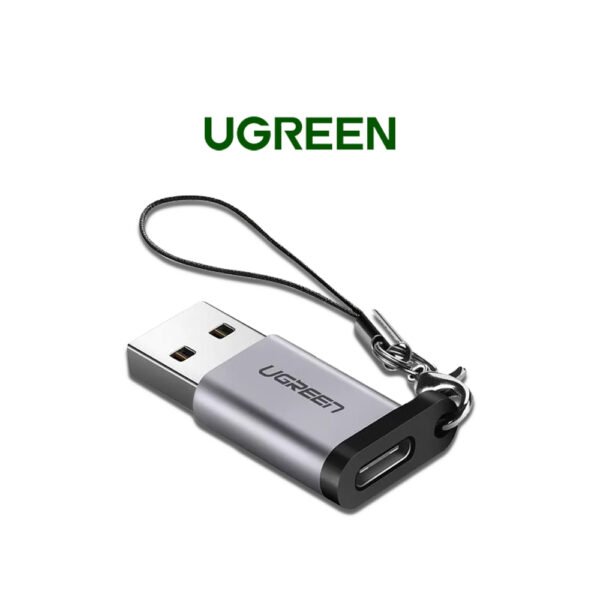 UGREEN US276 USB-A to USB-C 3.0 Male to Female Type C Adapter Gray 50533