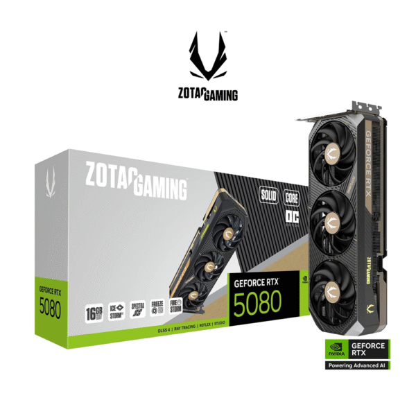 ZOTAC GAMING GeForce RTX 5080 SOLID CORE OC 16GB Graphics Card GPU