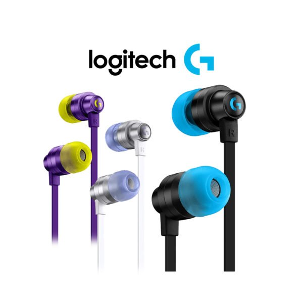 Logitech G333 Gaming Earphones 3.5mm connector and USB Type C Adapter