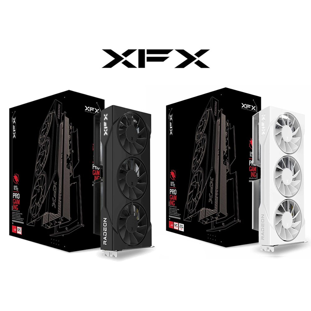 xfx 9060xt tri fan black white