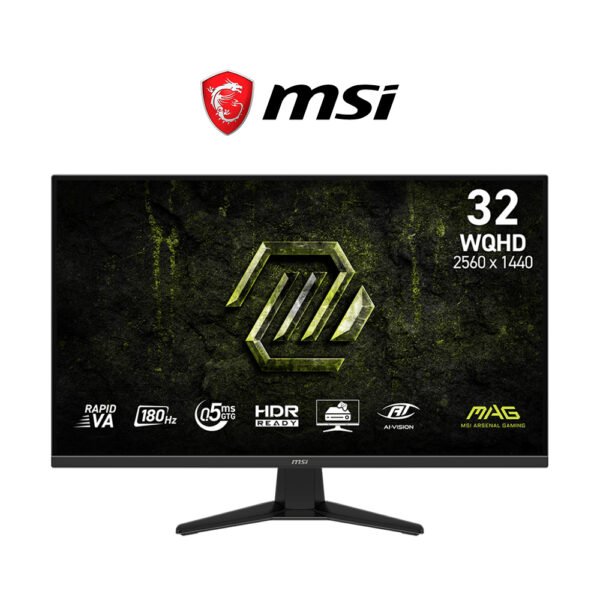 MSI MAG 325QF E18V 31.5" WQHD 1440P Rapid VA 180Hz Gaming Monitor