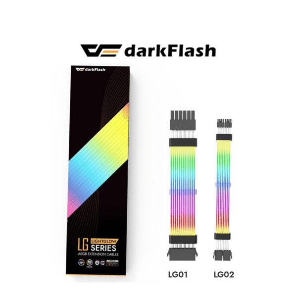 DarkFlash LG-01 (24 Pin) | LG-02 (6+2 Pin x 2) ARGB Extension Cable