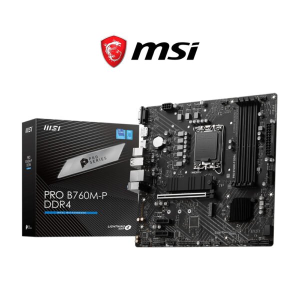 MSI PRO B760M P 12th / 13th / 14th Gen LGA1700 Mirco ATX Motherboard DDR4