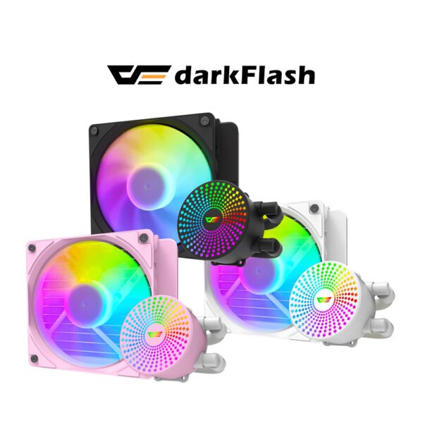 Darkflash Radiant DC 120 Black | White | Pink 120MM Liquid CPU Cooler