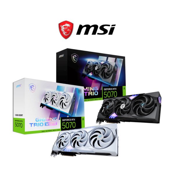 MSI GeForce RTX 5070 12G GAMING TRIO OC Black | White Graphics Card GPU
