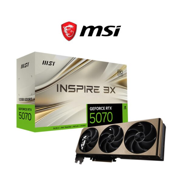 MSI GeForce RTX 5070 12G INSPIRE 3X OC Graphics Card GPU Video Card