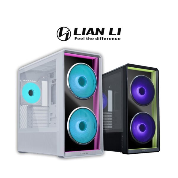 Lian Li 217 Infinity Mirror ATX Case Black | White PC Chassis