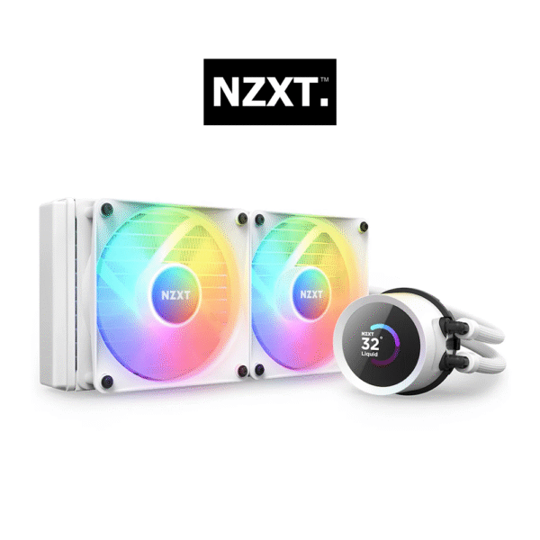 NZXT Kraken 240 RGB 240mm w/ LCD AIO Liquid Cooler (White)