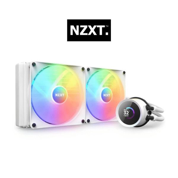 NZXT Kraken 280 RGB 280mm w/ LCD AIO Liquid Cooler (White)