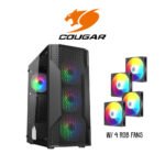COUGAR MX110 + 4 RGB Fans Tempered Glass PC Case