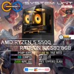 AMD Ryzen 5 5500 + RX 580 8GB DRAM | 8GB RAM DDR4 AM4 Desktop PC Build Bundle Set