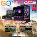 AMD Ryzen 5 7500F + RX 9060XT 8GB | 16Gb RAM | AM5 Desktop PC Build Bundle Set