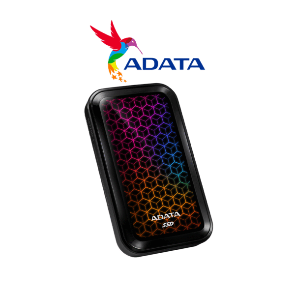 ADATA SE770G 512GB RGB Lighting USB 3.2 Gen 2 Type-C External SSD Storage