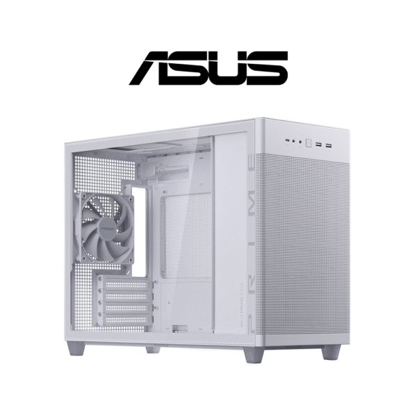 ASUS Prime AP201 Tempered Glass Micro-ATX PC Case (White)