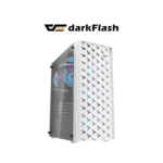 DarkFlash DK351 with 4 RGB Fans Luxury ATX PC Case (White)