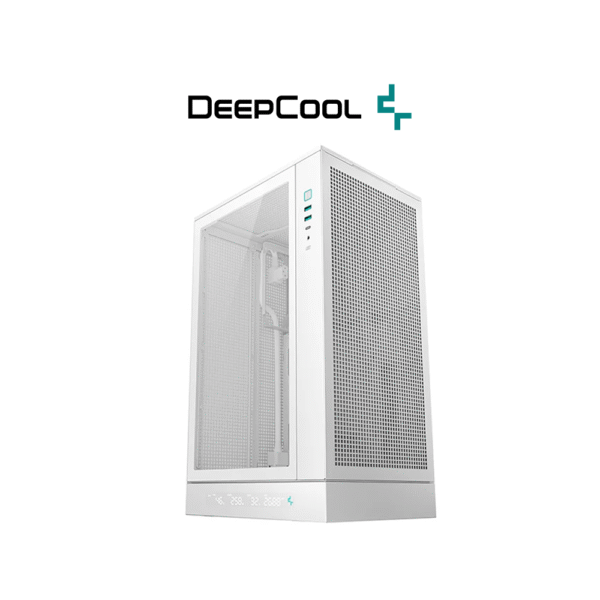 Deepcool CH270 Digital Mini-Tower Tempered Glass PC Case (White)