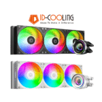 ID-Cooling FX360 INF 360mm AIO Liquid Cooler with Infinity Mirror Display IDCooling (Black, White)