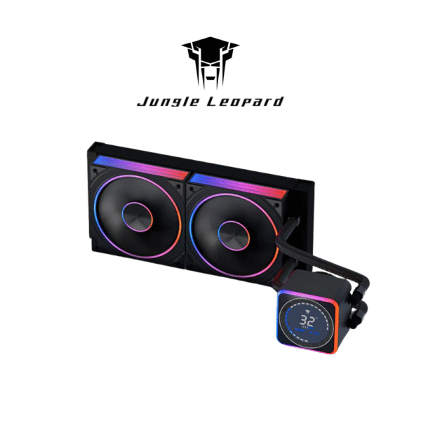 Jungle Leopard Astrobeat 240mm Digital ARGB AIO Liquid Cooler (Black)