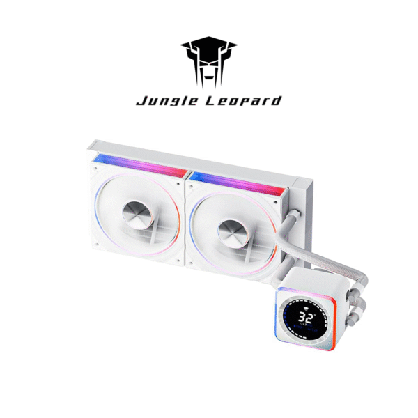 Jungle Leopard Astrobeat 240mm Digital ARGB AIO Liquid Cooler (White)