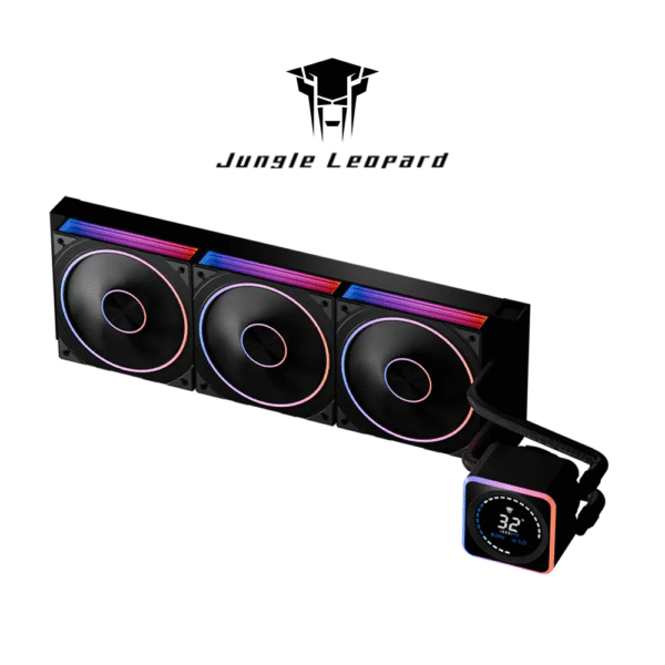 Jungle Leopard Astrobeat 360mm Digital ARGB AIO Liquid Cooler (Black)