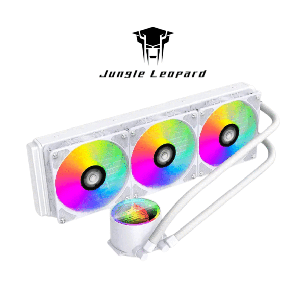 Jungle Leopard TK1 360P ARGB 360mm AIO Liquid Cooler (White)