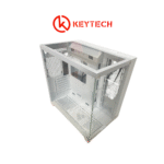 Keytech 011-V Triple WHITE Tempered Glass ATX Case PC Chassis 011V